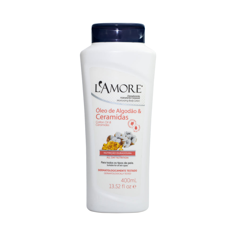 LAmore - Desodorante Corporal - Óleo de Algodão e Ceramidas  - 400ml
