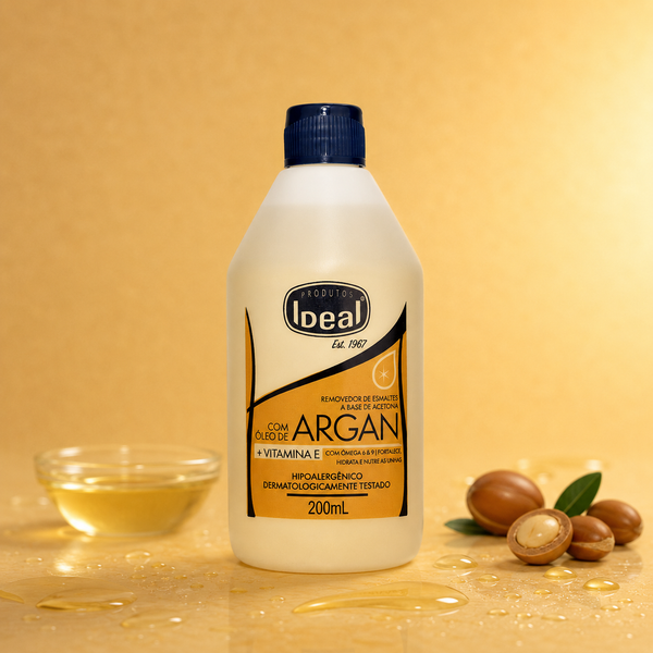 Removedor de Esmaltes com Óleo de Argan  - 200ml
