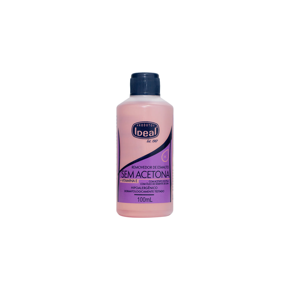 Removedor de Esmaltes Sem Acetona + Vitamina E  - 100mL