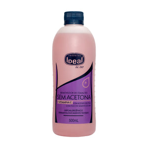 Removedor de Esmaltes Sem Acetona + Vitamina E  - 500mL