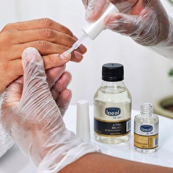 Extra Brilho com Óleo de Argan  - TOP COAT - 100mL