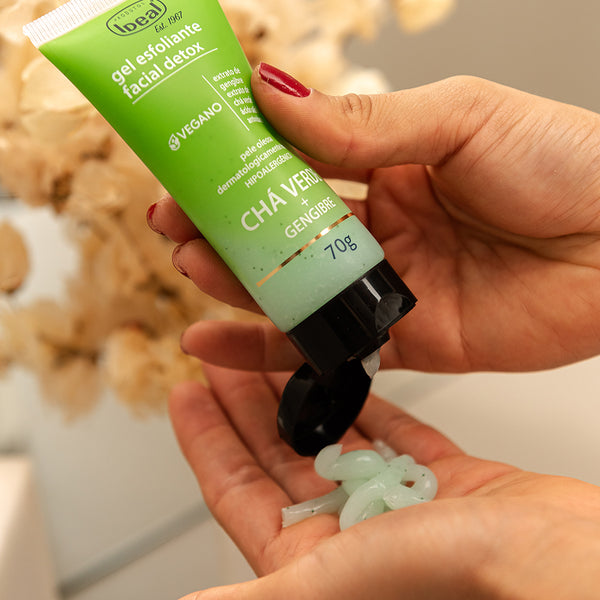 Gel Esfoliante Facial Detox Gengibre + Chá Verde - 70g