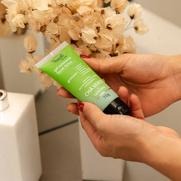 Gel Esfoliante Facial Detox Gengibre + Chá Verde - 70g