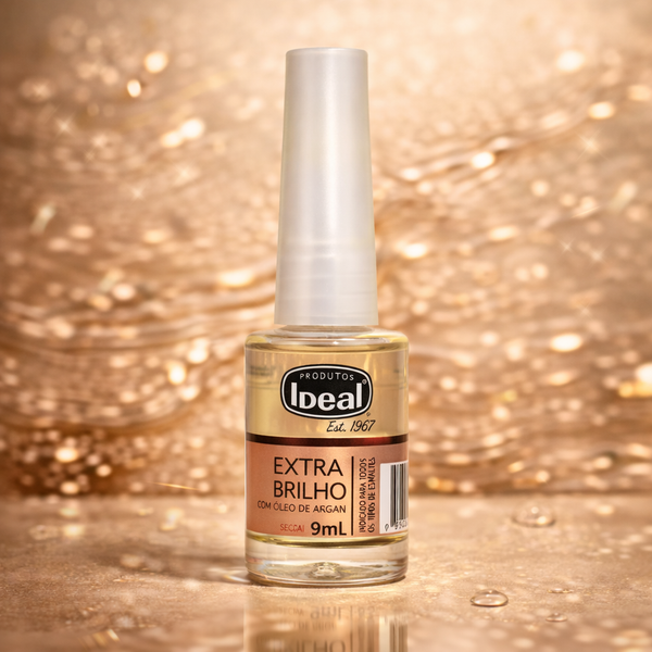 Extra Brilho com Óleo de Argan  - TOP COAT - 9mL