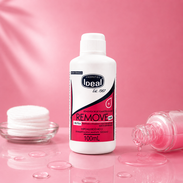 Removedor de Esmaltes em Gel - Remove Mais - 100mL