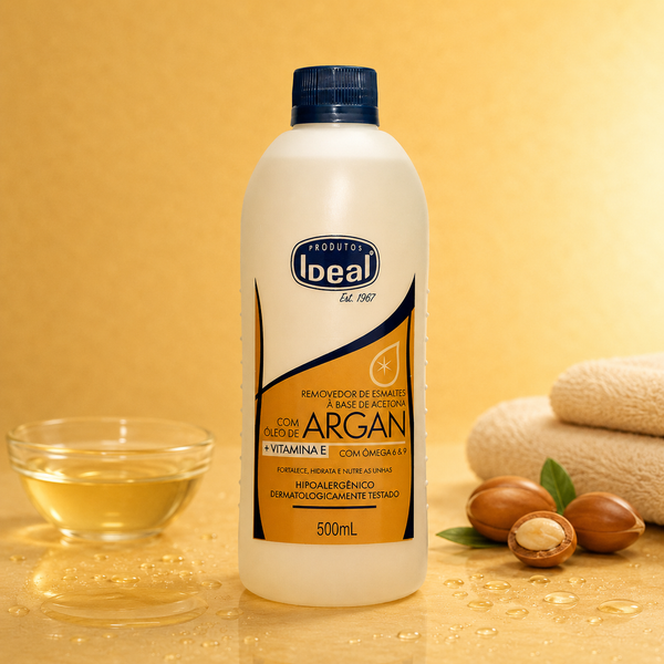 Removedor de Esmaltes com Óleo de Argan  - 500mL