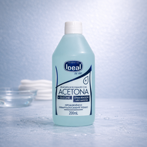 Removedor de Esmaltes com Acetona + Silicone  - 200mL