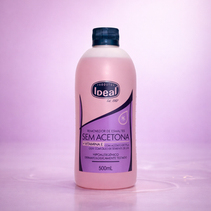 Removedor de Esmaltes Sem Acetona + Vitamina E  - 500mL