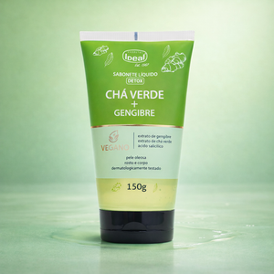 Sabonete Líquido Detox Chá Verde + Gengibre - 150mL