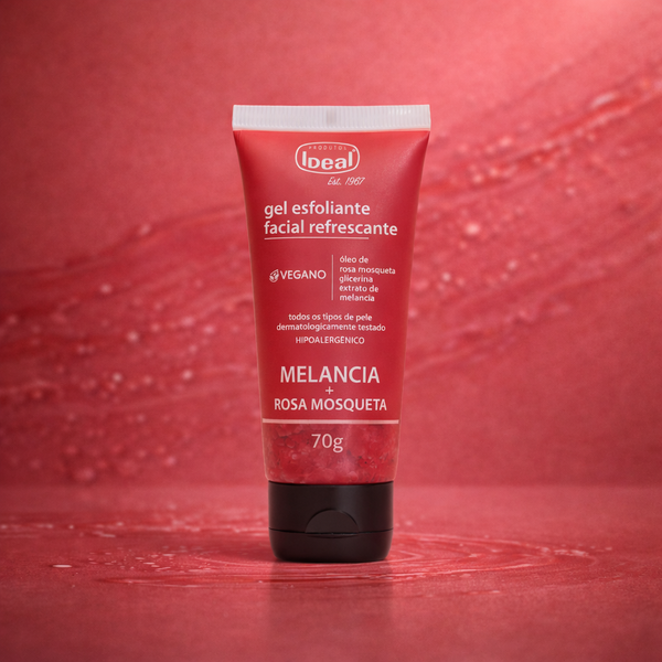 Gel Esfoliante Facial Refrescante Melancia Rosa Mosqueta - 70G