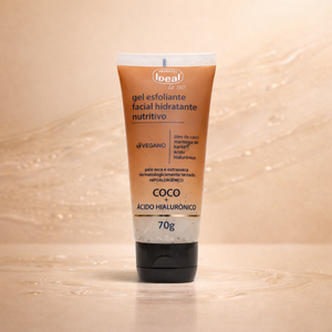 Gel Esfoliante Facial Hidratante Nutritivo Coco + Ácido Hialurônico - 70G