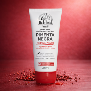 Creme de Massagem Pimenta Negra Dr. Ideal - 200g