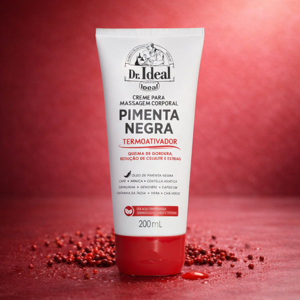 Creme de Massagem Pimenta Negra Dr. Ideal - 200g