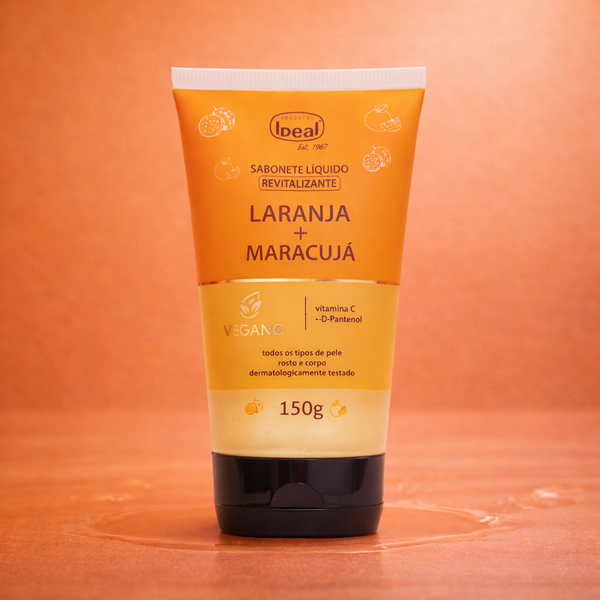 Sabonete Líquido Revitalizante Laranja e Maracujá - 150mL