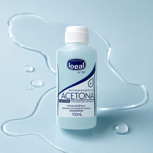 Removedor de Esmaltes com Acetona + Silicone  - 100mL