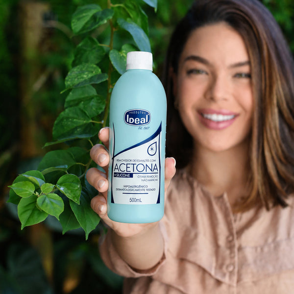 Removedor de Esmaltes com Acetona + Silicone  - 500mL